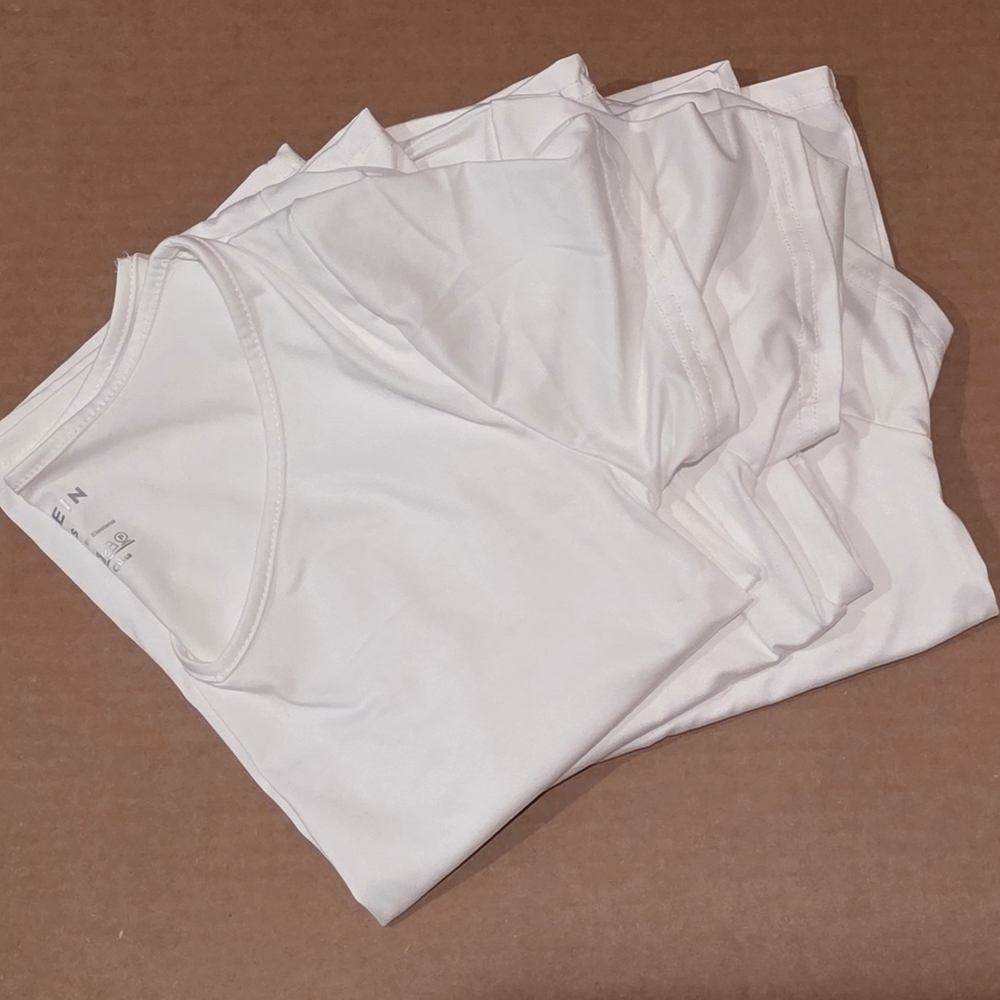 SHEIN 3 Pack White V-Neck Top
